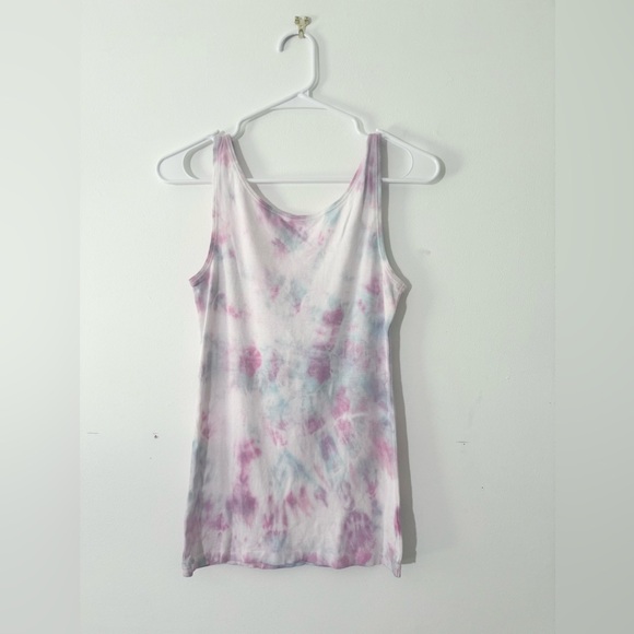 Loft Tie Dye Women's medium tank top purple, teal - Picture 2 of 6